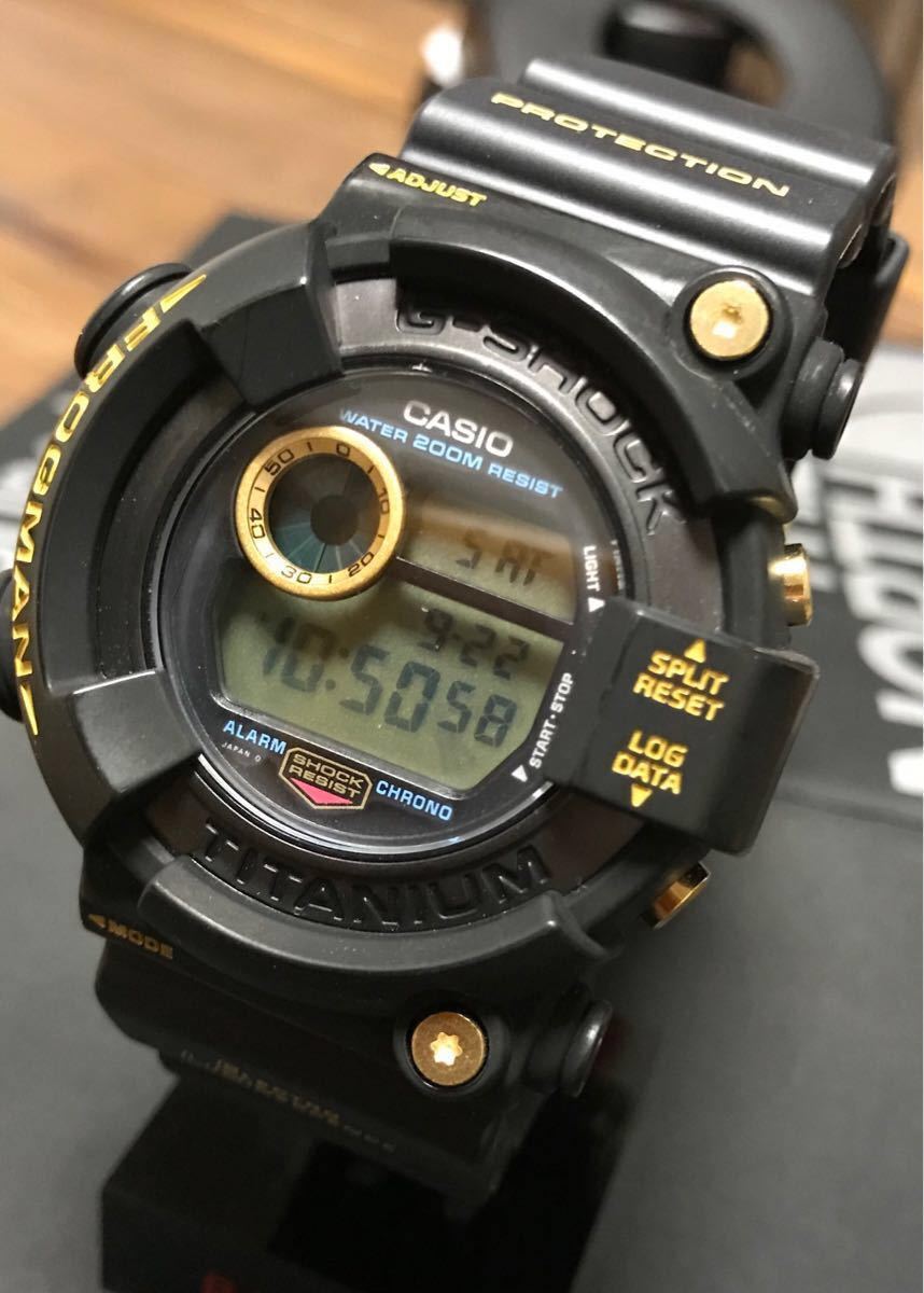 G-SHOCK DW-8200B-9A ゴールドチタンフロッグマン 黒金蛙 【公式通販】