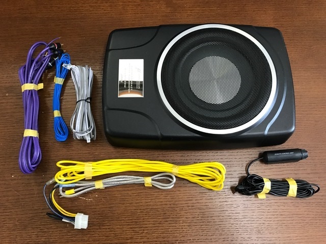 ミューディメンション　パワードウーファー　Glow 8100SW アンプ内蔵薄型ウーファー