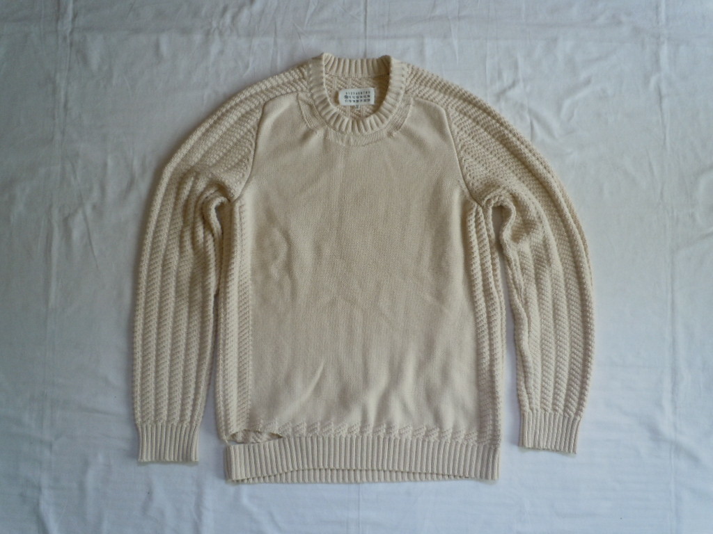 ★Maison Martin Margiela 10 カットワーク ケーブル ニット M★ メゾン マルタン マルジェラ