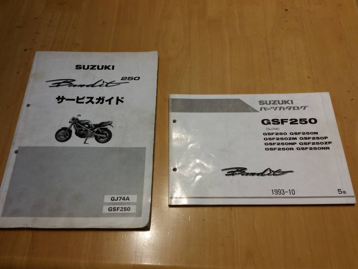 カーナビ gj74a GJ74A バンディット250 サービスマニュアル パーツリスト ガイド