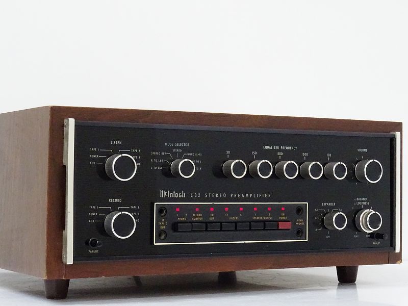 □□McIntosh C32 プリアンプ ウッドケース付 マッキントッシュ