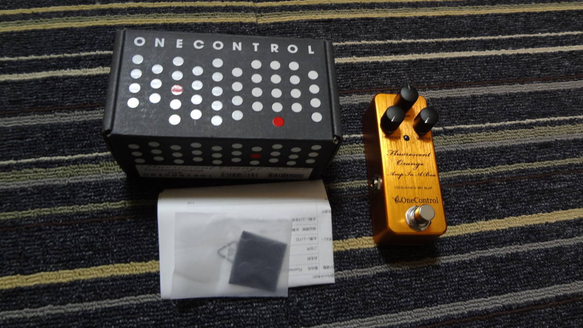 即決】美品 One Control Fluorescent Orange Amp In A Box
