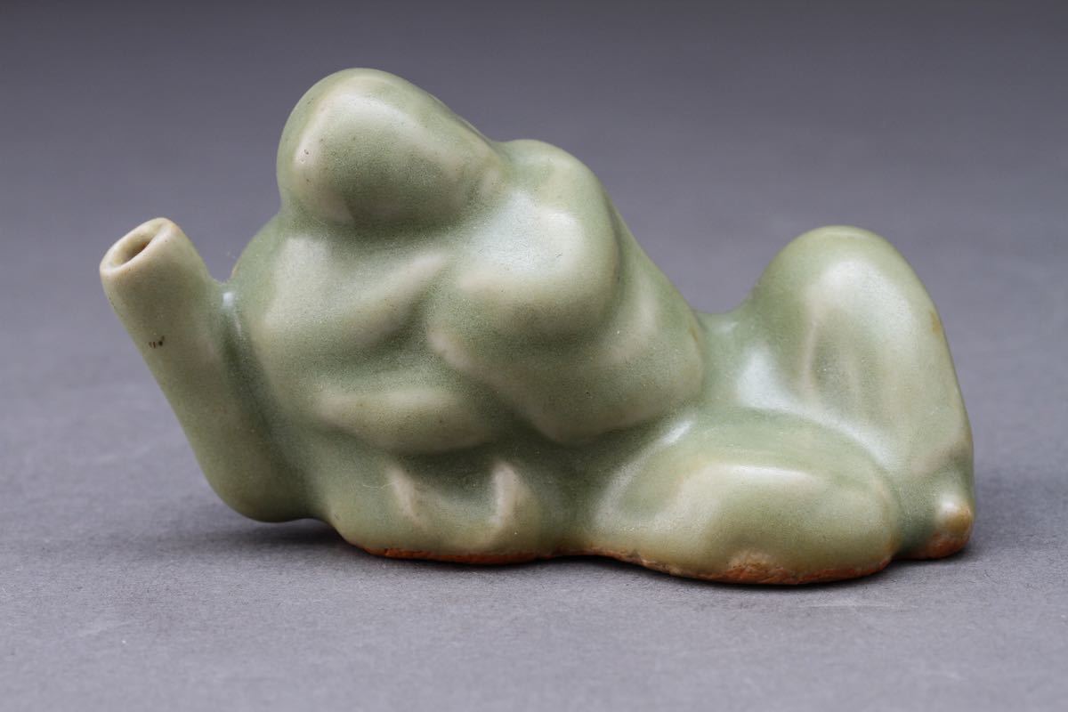 龍泉窯 青磁 公式通販 Celadon Longquan 中国 神獣 水滴 水注 時代箱 V