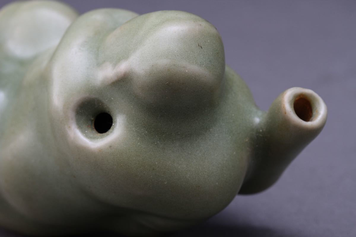 龍泉窯 青磁 公式通販 Celadon Longquan 中国 神獣 水滴 水注 時代箱 V