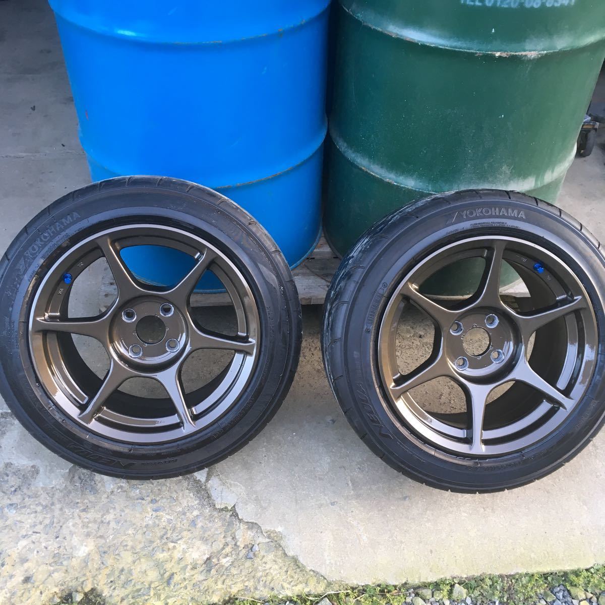 P-1レーシング P1レーシング 15×8 +35？ 希少サイズ 2本セット！ ヴィッツ