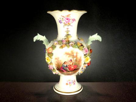 マイセン Meissen 果物 フルーツ装飾 ワトー画 細密花造形 ウィング 