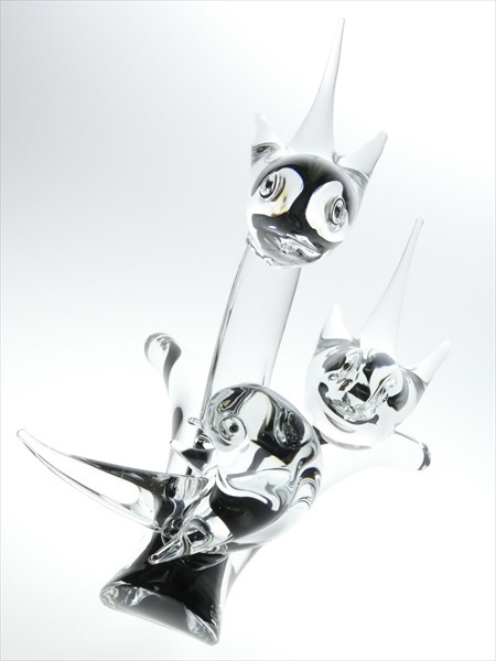 ベネチアングラス 鳥 置物 イタリア製 ムラーノ島