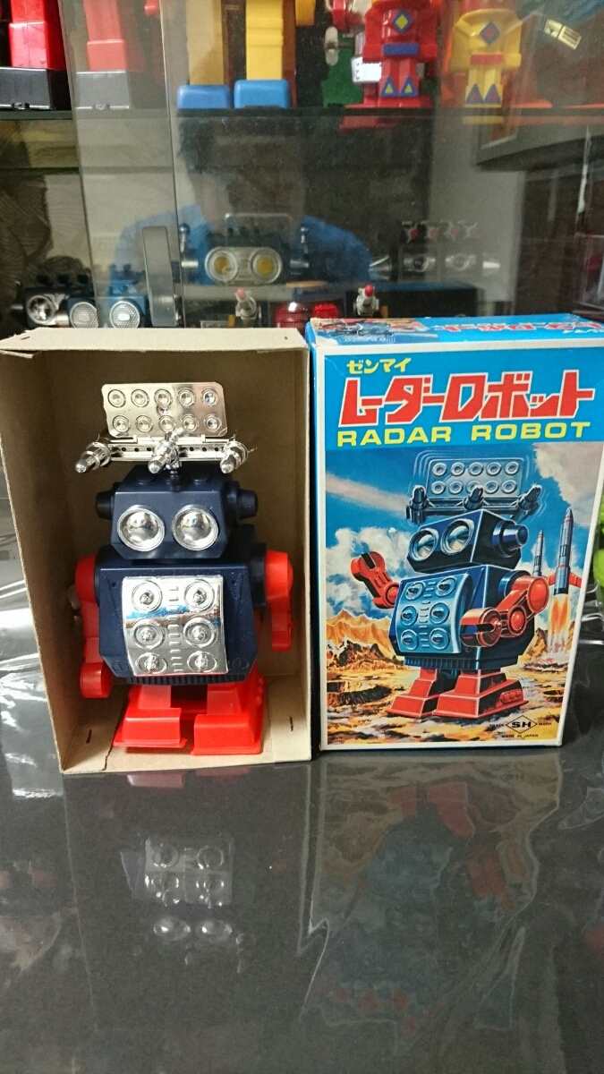 ノムラ【RADAR ROBOT】動作確認済(目部分 光ります) 復刻 ブリキ