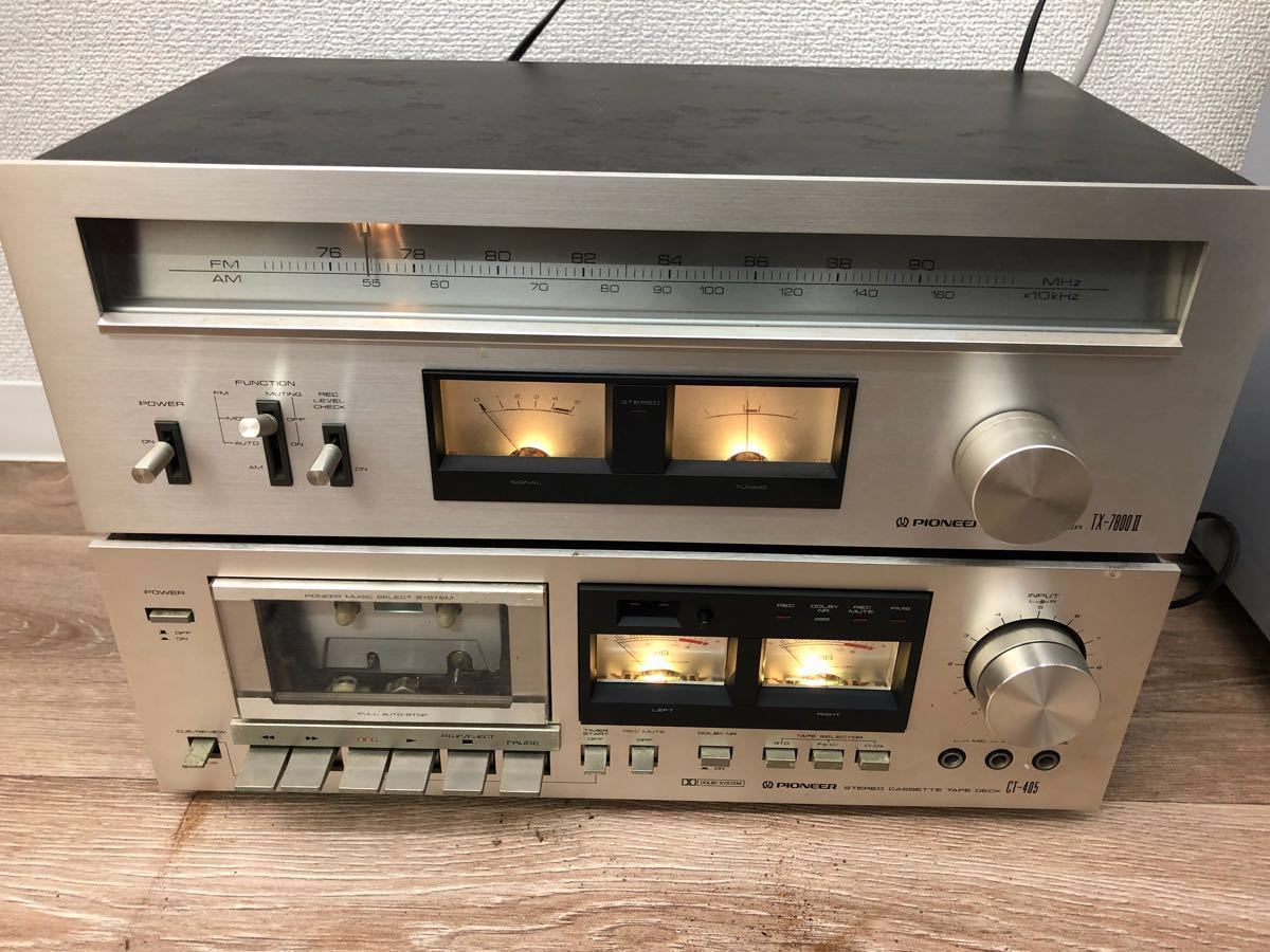 パイオニア　Pioneer SA-7800ⅱ CT-405 Pioneer TX-7800II パイオニア Tuner Vintage CT-405 SA-7800 - and SA