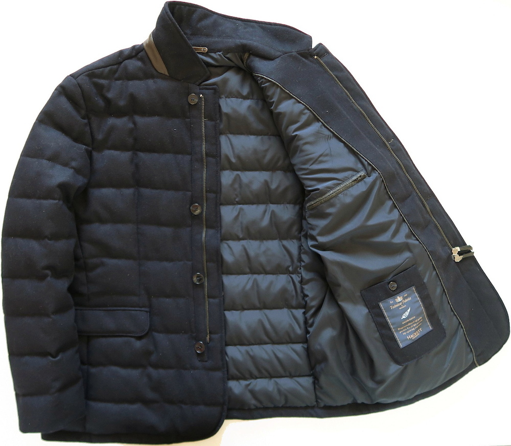 新品◆HACKETT LONDONハケットロンドン◆上質ウール2WAYダウンジャケットUK XL濃紺◆本物 HACKETT LONDON ハケット ロンドン」アジア最大規模の旗艦店が銀座にオープン ジャケット londonの通販