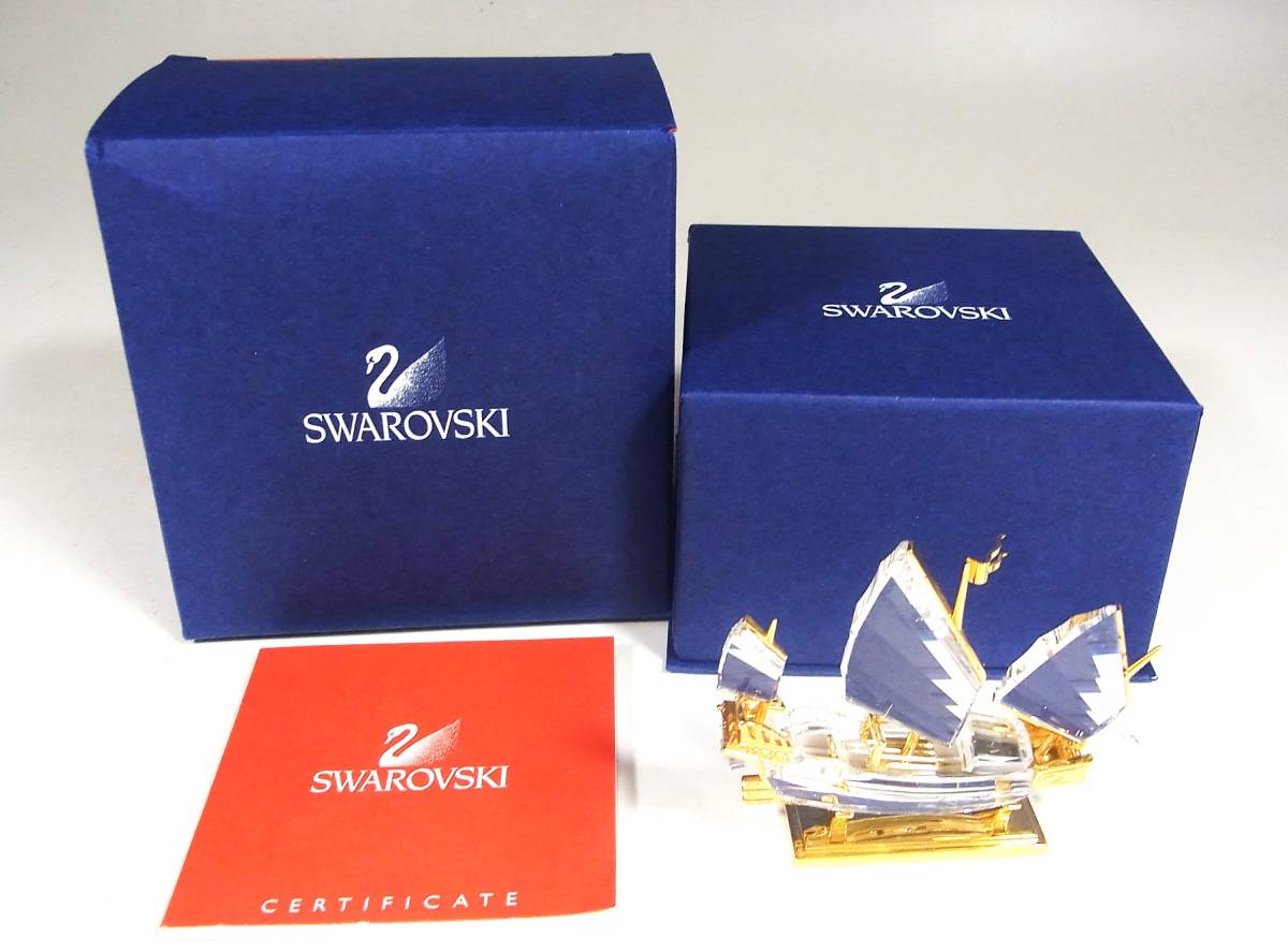 【スワロフスキー】　　帆船　　SWAROVSKI スワロフスキー 帆船 船 SWAROVSKI 置物 スワロフスキークリスタル