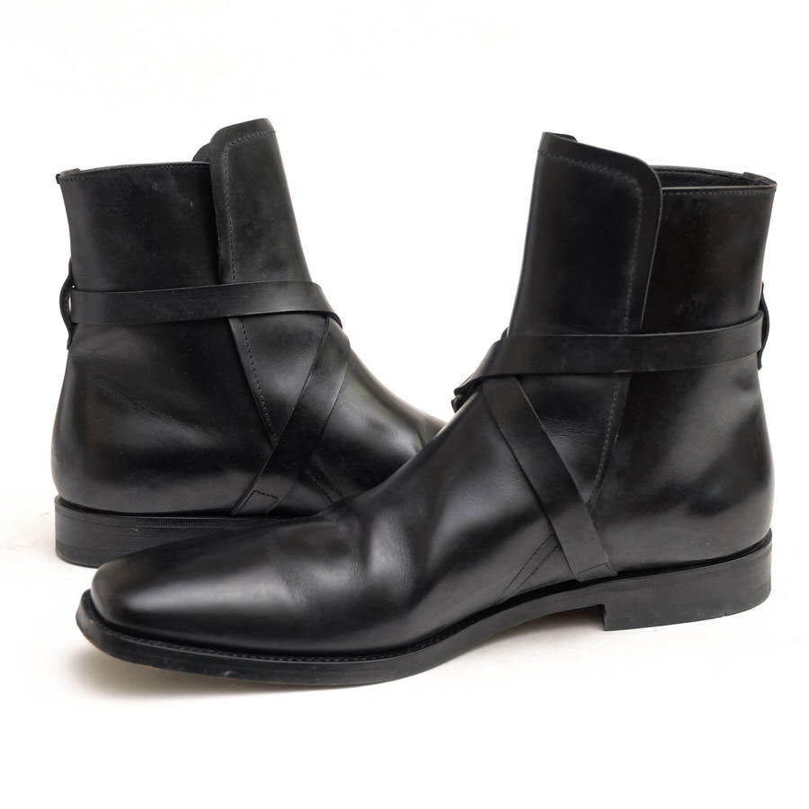 PRADA プラダ ストレートチップ レザーシューズ UK7 約27cm PRADA プラダ ジョッパーブーツ シューズ チャッカブーツ UK7 日本製