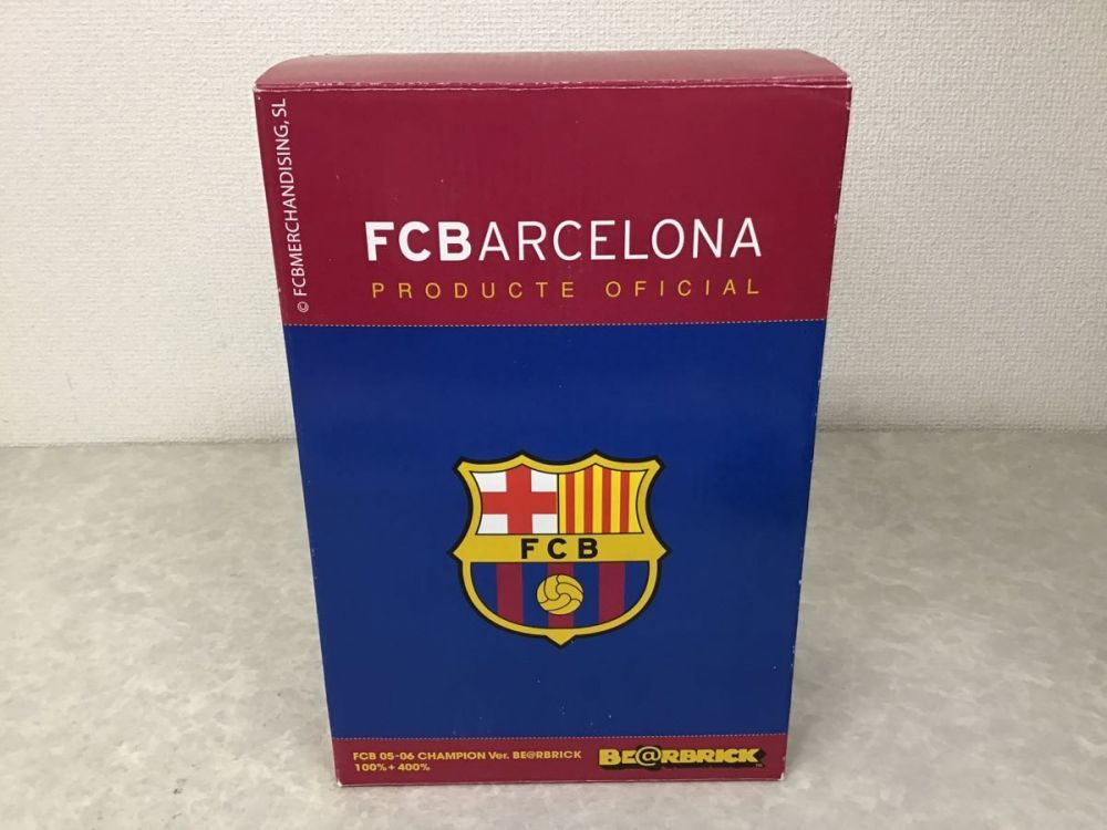 欠品 メディコムトイ ベアブリック 400% FCB 05-06 Champion ver. FCバルセロナ