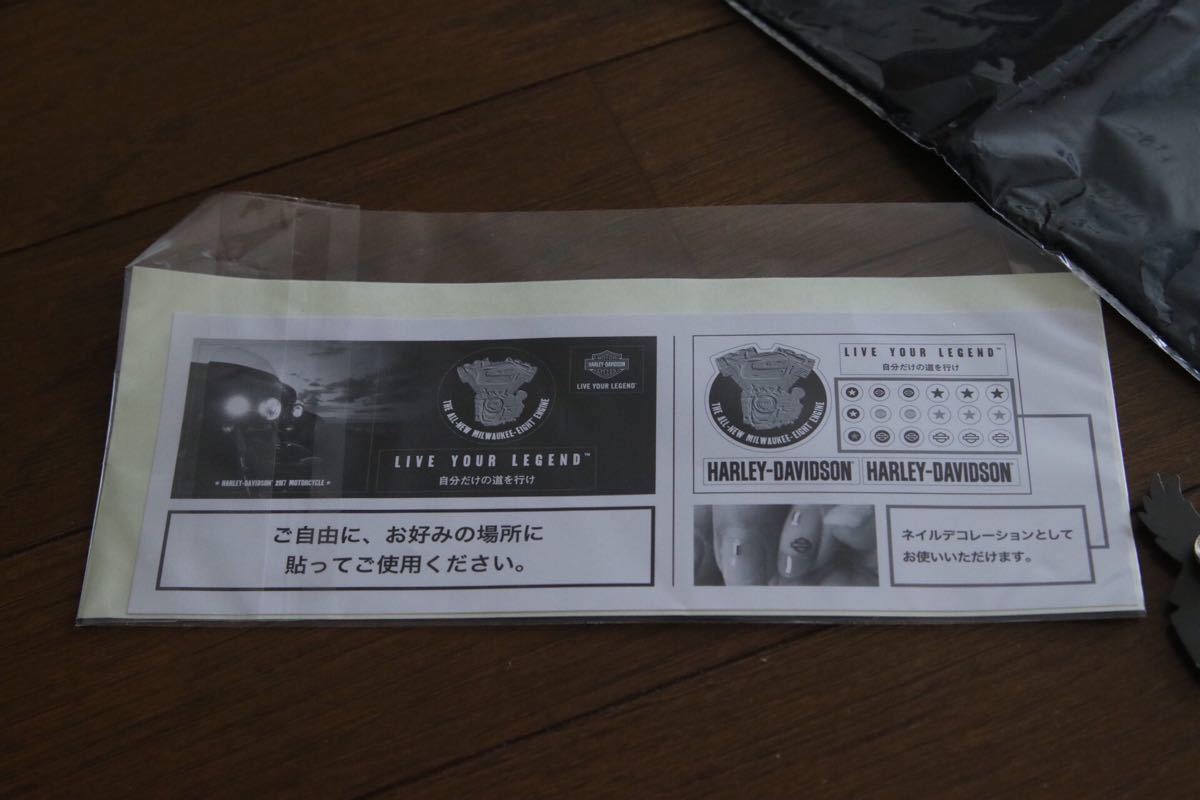 ハーレー ハーレーダビッドソン 非売品 グッズ バッチ バンダナ ネイルシール ステッカー セット_4