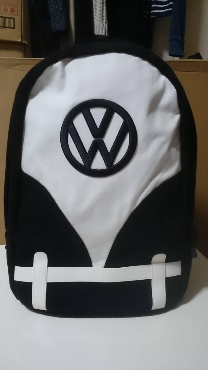 低価，正規品 タグ付 VW フォルクスワーゲン バス デザイン ビッグ リュック サック バッグ ブラック ホワイト(リュックサック、デイパック)｜売買されたオークション情報、yahooの商品情報をアーカイブ公 リュックサック、デイパック