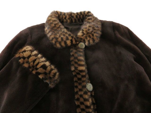 極美品◇毛艶・毛並◎ MINK シェアードミンク×ミンク 切替デザイン