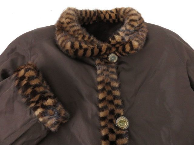 極美品◇毛艶・毛並◎ MINK シェアードミンク×ミンク 切替デザイン