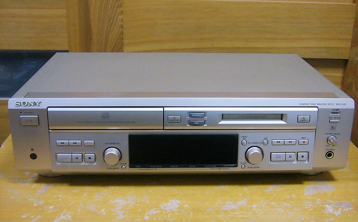 SONY CD/MDデッキ MXD-D40 ジャンク