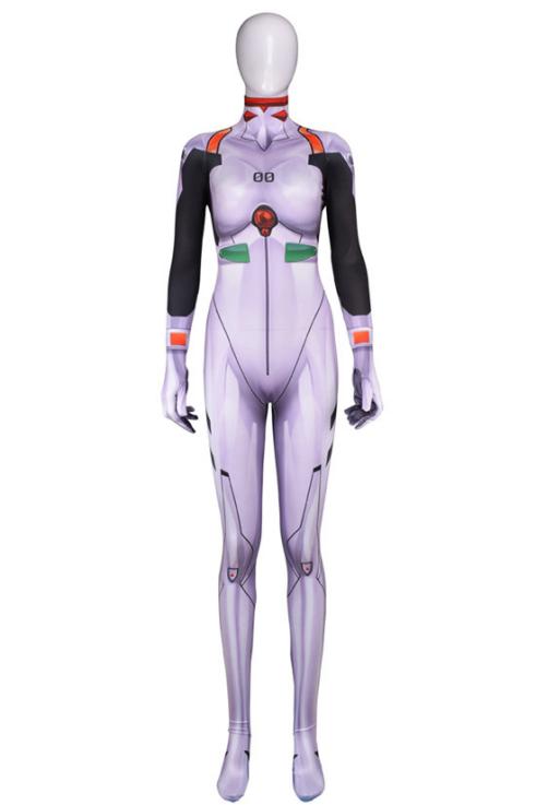 □綾波レイ コスプレ プラグスーツ L 白 最後！（エヴァンゲリオン