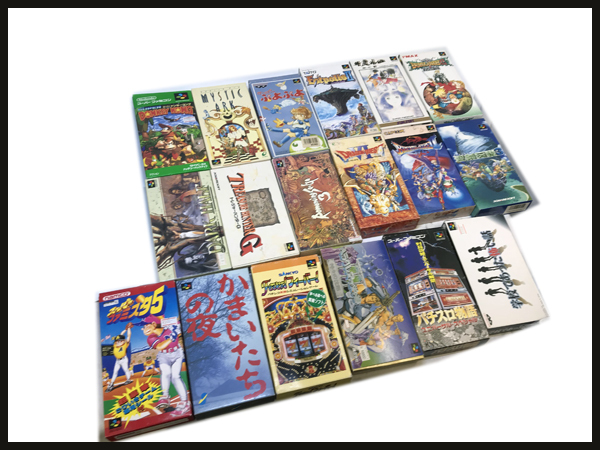 ◆SFC◆スーパーファミコン ソフト 18セット 外箱付き 学校であった怖い話/弁慶外伝/ブレスオブファイア/聖剣伝説/ロマサガ等