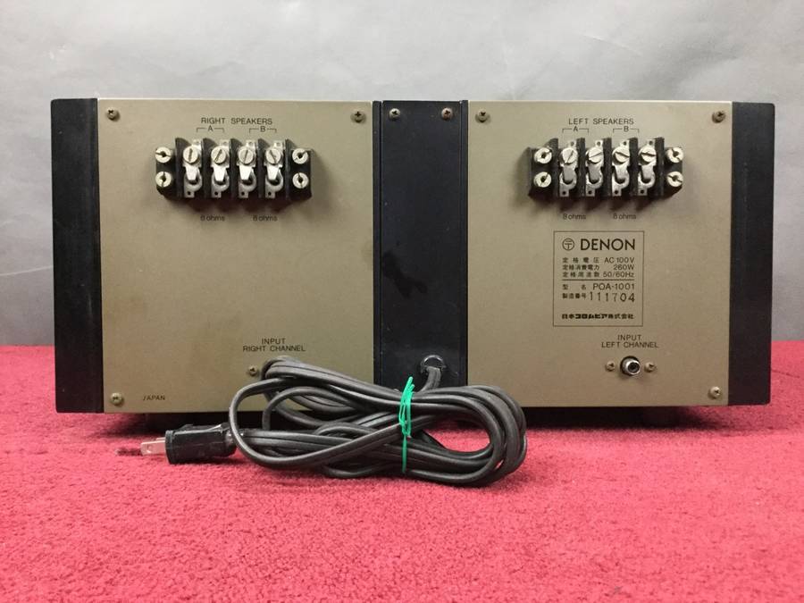 DENON POA-1001 パワーアンプ◇現状品 DENON POA-1001 【公式通販】