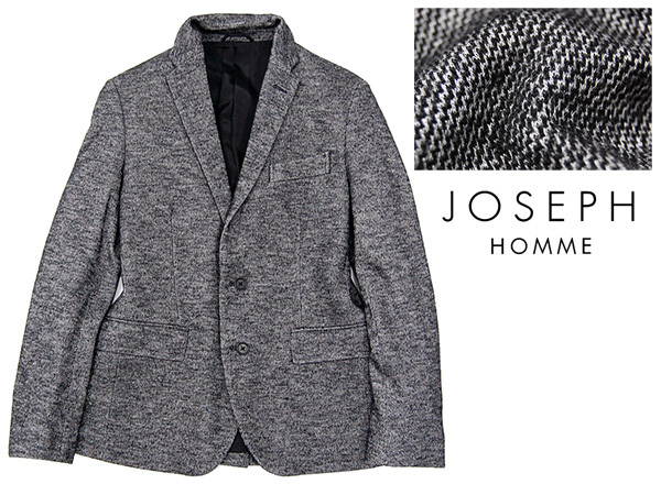 極美品 定価￥46，440 ジョセフオム JOSEPH HOMME 霜降り調 起毛ウール 
