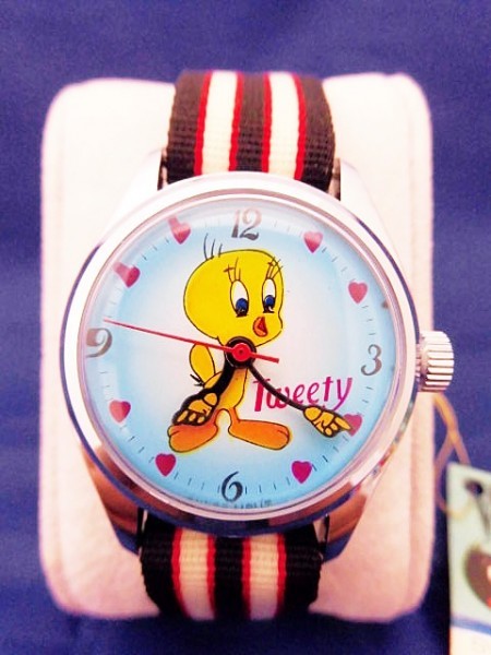 A-9 未使用品 腕時計 tweety トゥイティ ルーニー・テューンズ スイス 