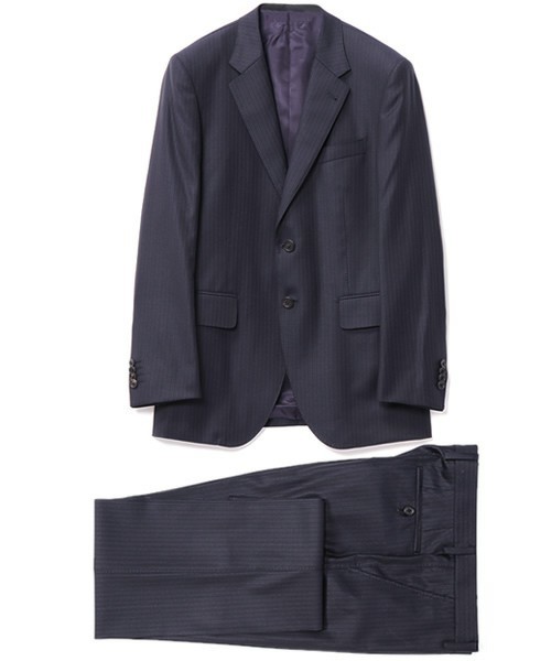 Paul Smith 秋冬 2Bスーツ 裏地 ユニオンジャック LORO PIANA シルク混