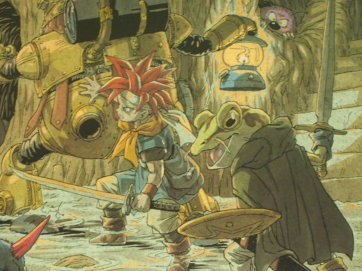 希少 クロノトリガー Chrono Trigger 鳥山明 複製原画 ポスター