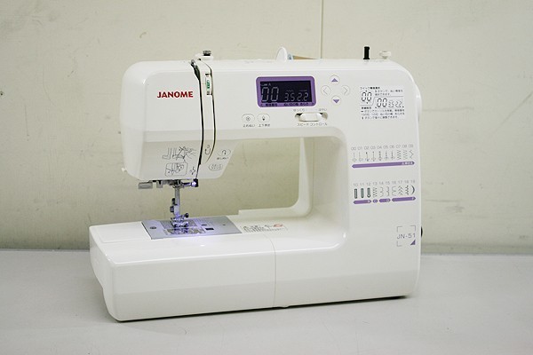 送料無料!現品限り!ジャノメ/JANOME★コンピュータミシン[JN-51] ミシンカバー付き