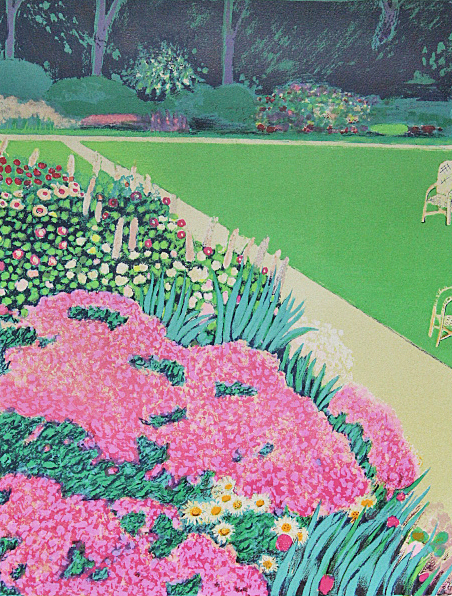 □カシニョール 【バガテル公園Ⅱ まなざし】 リトグラフ 直筆サイン