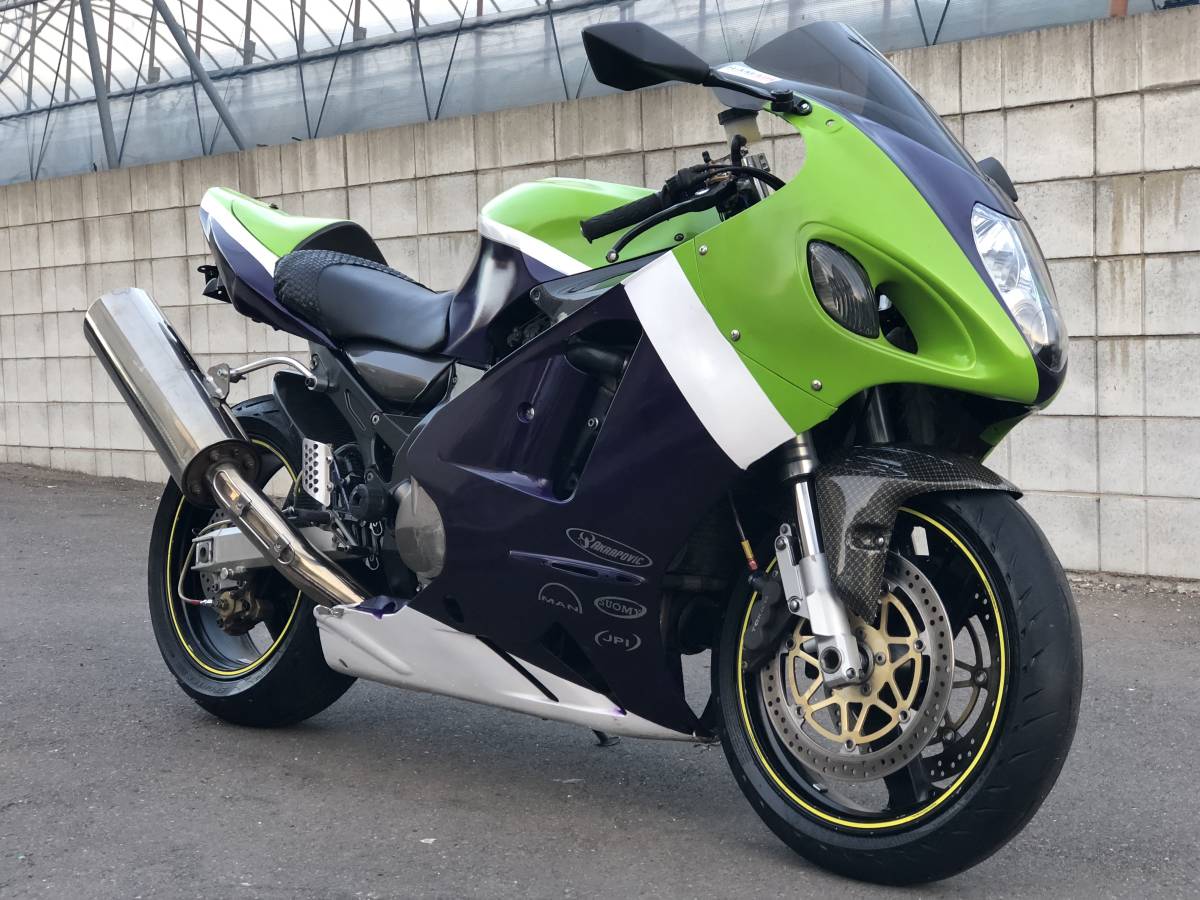 確認 カワサキ H15年 ZX-12R ZXT20B カスタム車 実働 千葉県 車検付き乗って