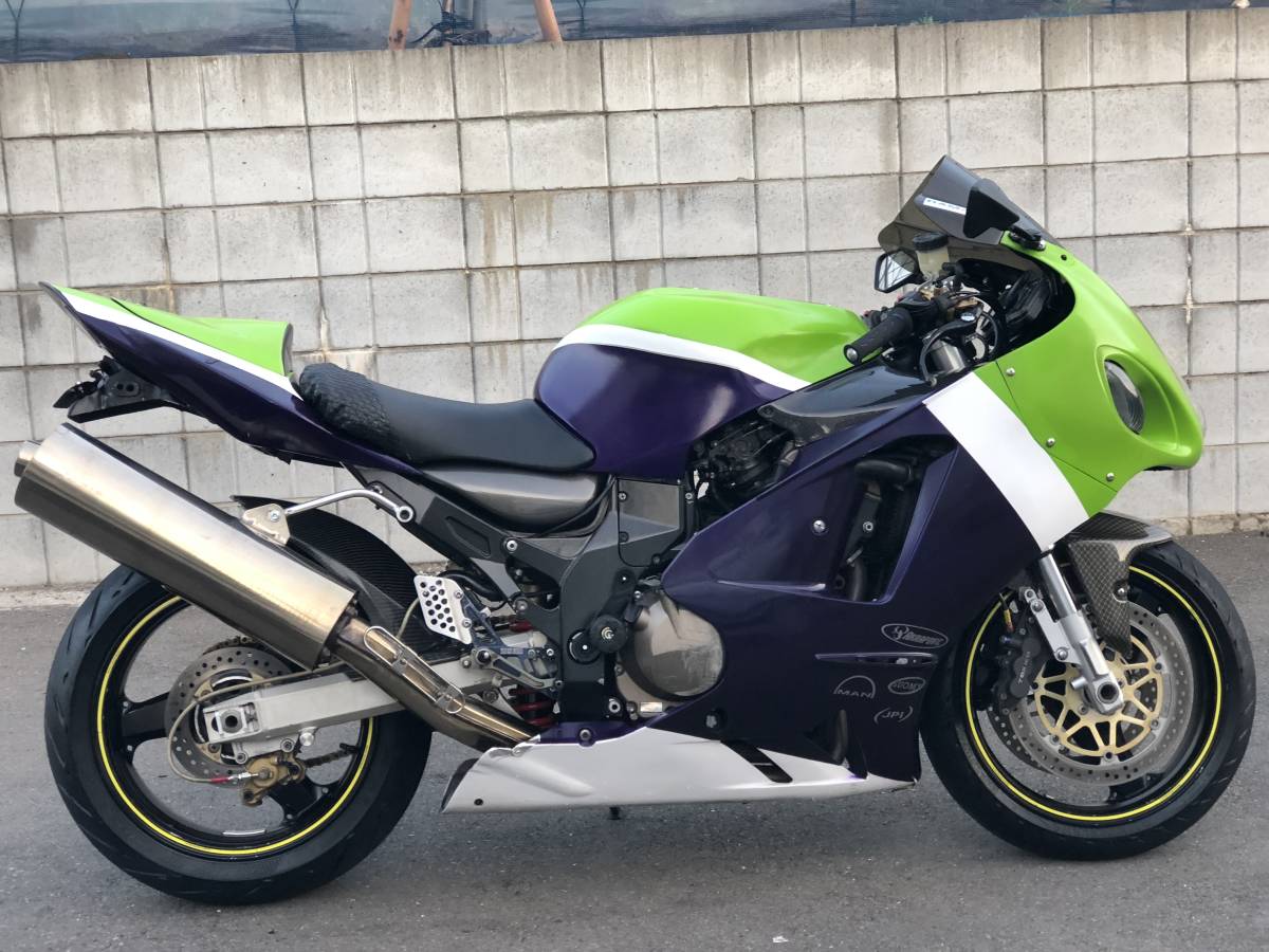 カワサキ H15年 ZX-12R ZXT20B カスタム車 実働 千葉県 車検付き乗って