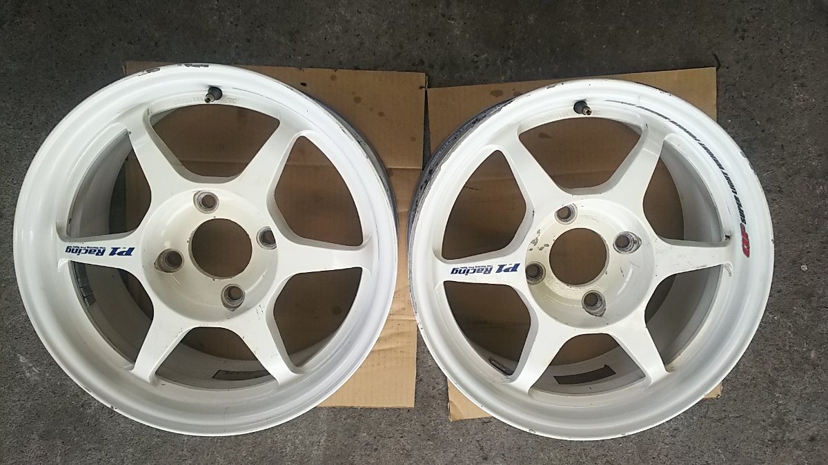 P1レーシング 15インチ7j+34 PCD114.3 2本セット 【公式通販】