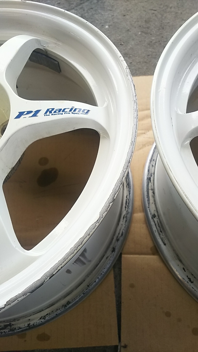 P1レーシング 15インチ7j+34 PCD114.3 2本セット 【公式通販】