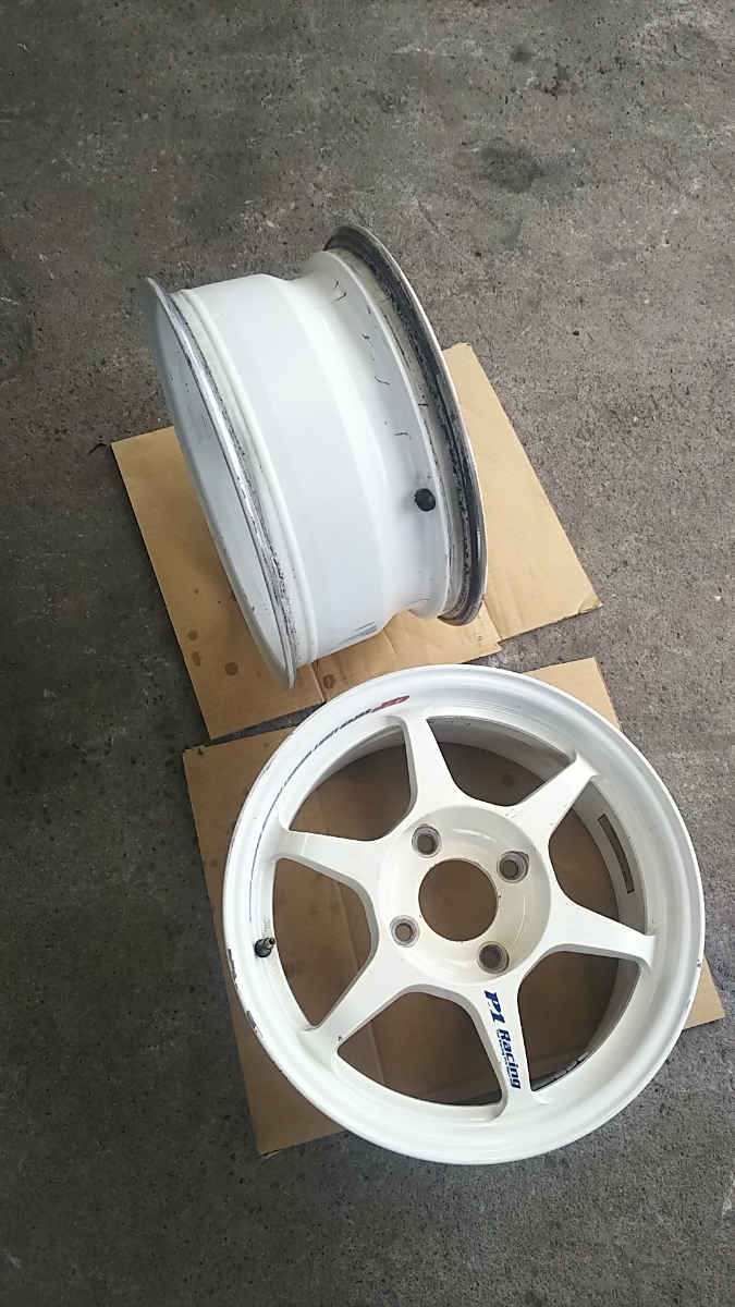 P1レーシング 15インチ7j+34 PCD114.3 2本セット 【公式通販】