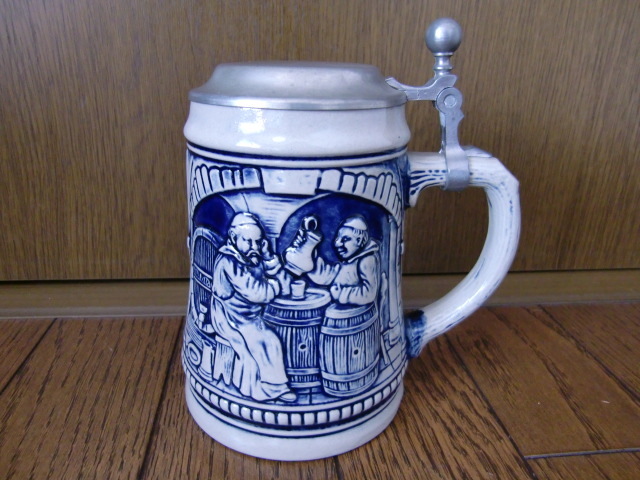 Bud Man ビンテージ 陶器製 ビールジョッキ Bud Man ビンテージ 陶器製
