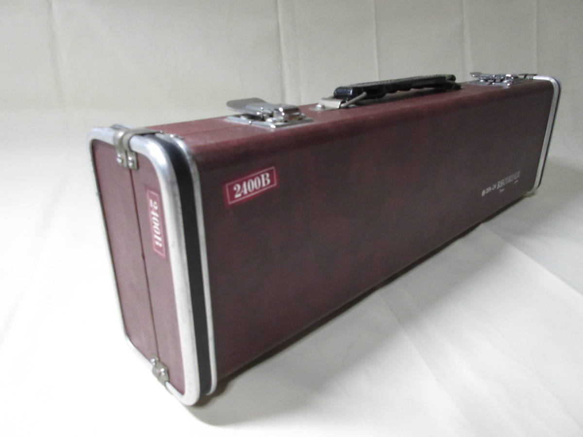 ZEN-ON RECORDER 全音 リコーダー Tenor テナー 2400B 木製 ハード