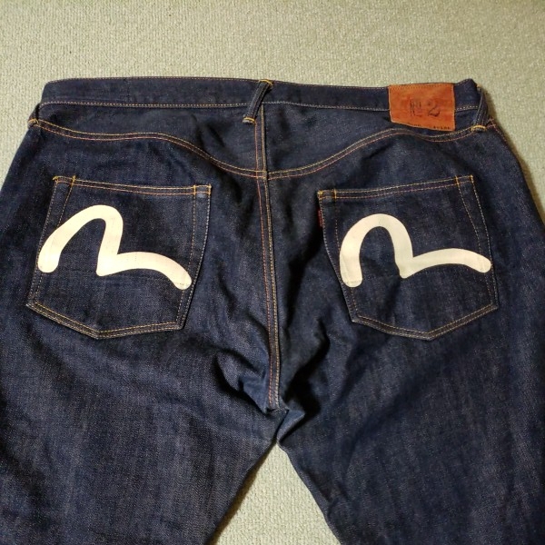 エビスジーンズ EVISU W40 L35 道楽 ペイント 希少 虎耳 No.2 エビス 