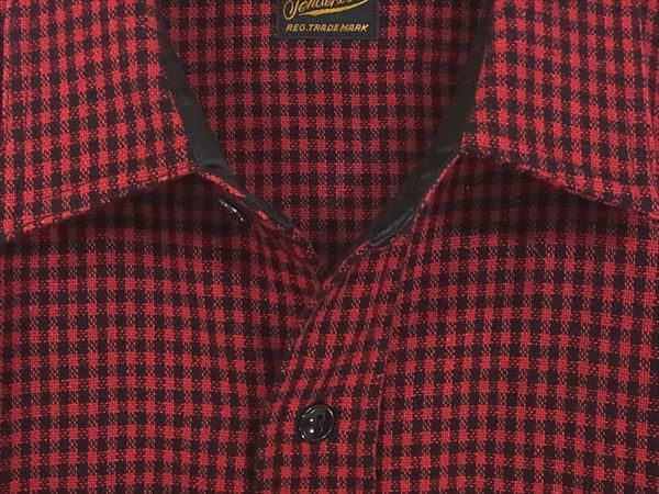 TENDERLOIN テンダーロイン ギンガムチェック ウール 長袖シャツ レッド系 S 【即決】 8k22958hh0015ic01