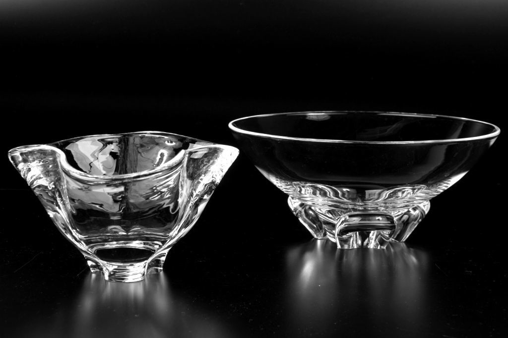 ☆スチューベン / STEUBEN GLASS☆クリスタルボウル2種まとめて（共袋