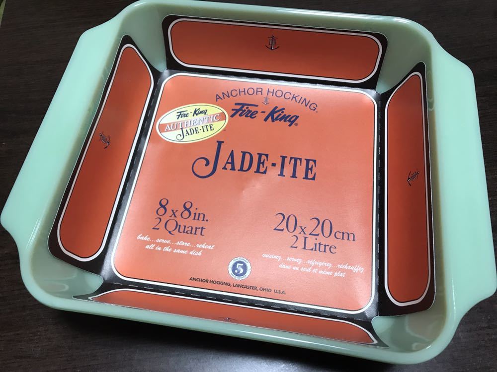 美品　Anchor Hocking FIRE KING ジェダイ 2000 0 Fire King Jadeite Anchor Hocking - Fire-King ジェダイ Vintage