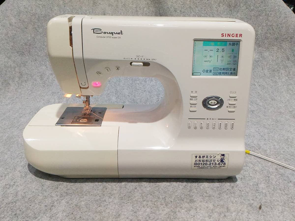 0 SINGER Bouquet コンピューターミシン SDX DX 自糸切 文字 模様 
