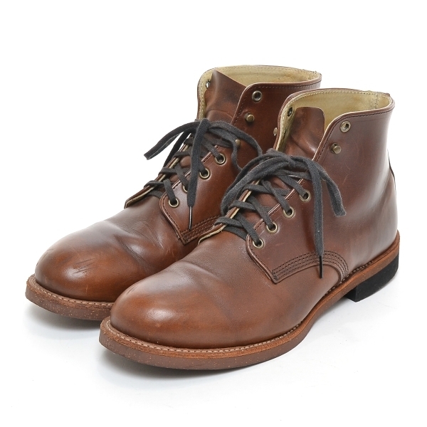お得，大得価 292928 ソログッド&times;ビームス Thorogood &times; BEAMS レザーブーツ USA製 サイズ9ハーフE 27.5ｃｍ ブラウン メンズ(27.5cm)｜売買されたオークション情報、yahooの商品情報をアーカイブ公開 - オーク 27.5cm
