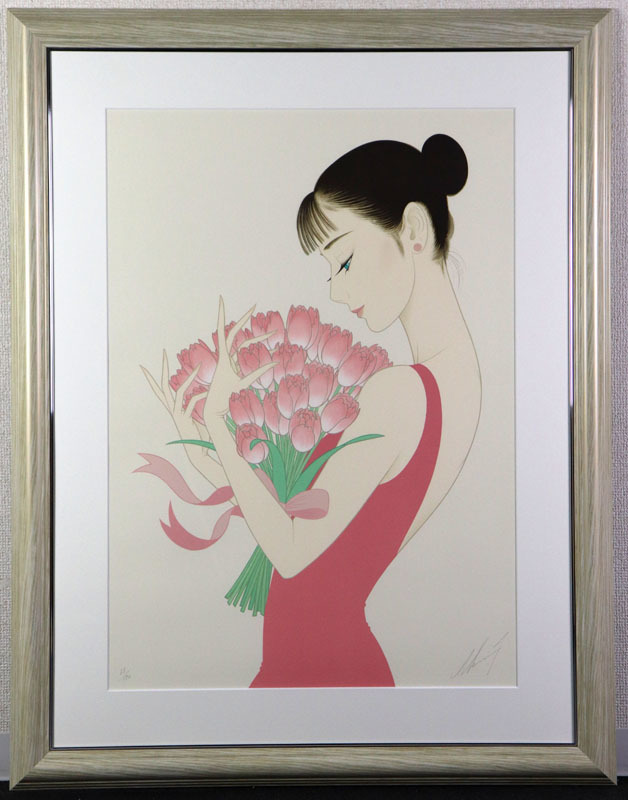 ◇人気◇鶴田一郎◇永遠の愛◇ノエビア化粧品CMで有名な作家◇和の美人