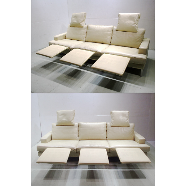 □EM238HL/IDC大塚家具/desede/デセデ/FSM/181万/総革/ドイツ製/ワイド 