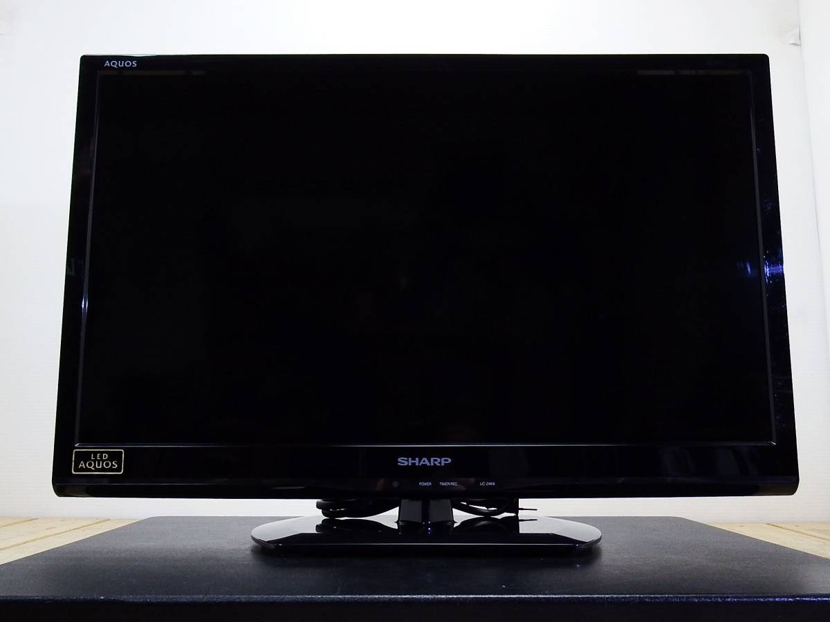 24V型 SHARP シャープ 液晶 シャープ(SHARP) くっきり音声 SHARP シャープ★24V型ワイド LED液晶テレビ LED AQUOS LC-24K9 2014年製★ジャンク品「管理№M4883」