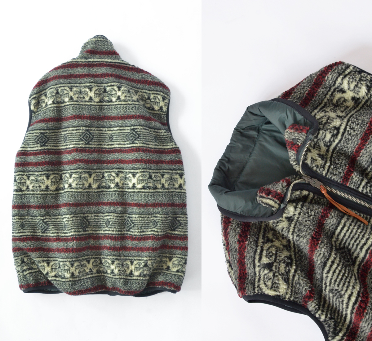 KAPITAL キャピタル美品リバーシブルフリースコートボア 美品 KAPITAL