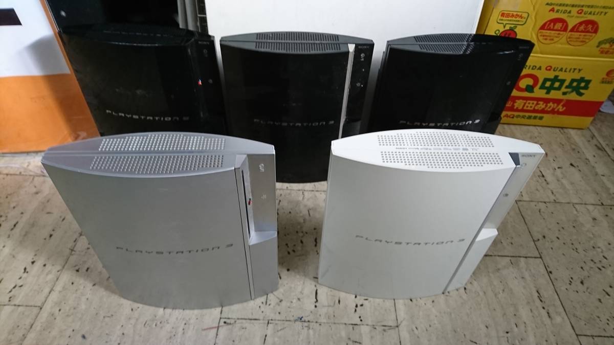 PS3 本体 5台 まとめて (CECHL00×3/CECHB00×2) ※ジャンク TM1776
