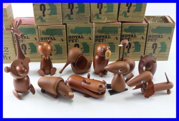 千趣会 ロイヤルペット 11体セット 木製動物 昭和レトロ ヴィンテージ ☆千趣会 ロイヤルペット 木製動物 11体セット 昭和レトロ 【公式通販】